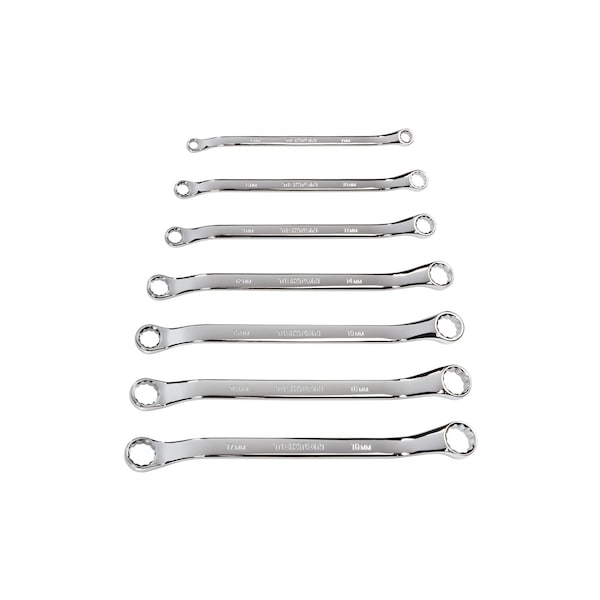 45-Degree Offset Box End Wrench Set, 7-Piece (6-19 mm)